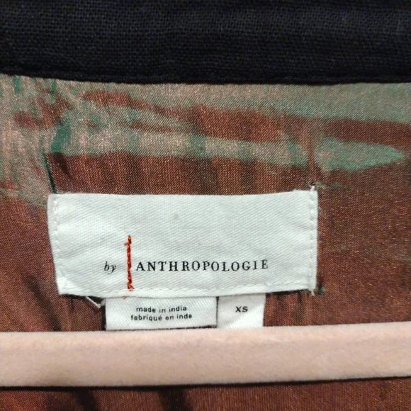 Anthropologie Red and Black Embroidered Blazer - Picture 2 of 7